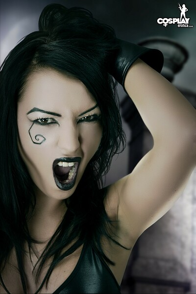 Mea Lee in Death from The Sandman from Cosplay Erotica