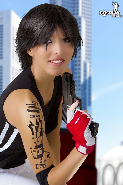 Anne in Faith Connors in Mirror's Edge from Cosplay Erotica