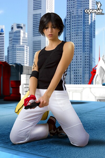 Anne in Faith Connors in Mirror's Edge from Cosplay Erotica