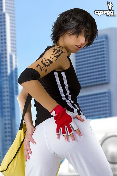 Anne in Faith Connors in Mirror's Edge from Cosplay Erotica