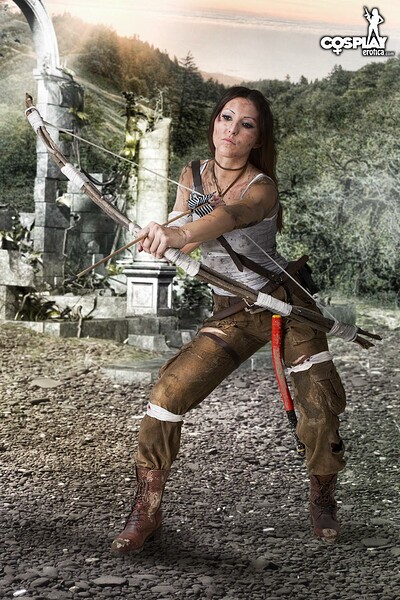 Anne in Lara Croft in Tomb Raider from Cosplay Erotica