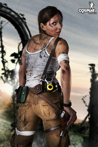 Anne in Lara Croft in Tomb Raider from Cosplay Erotica