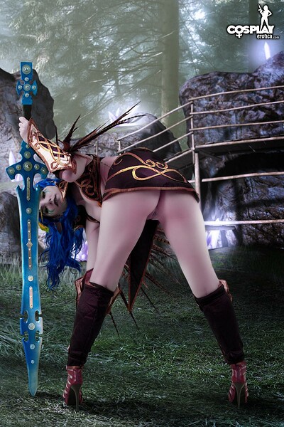 Cassie in Night elf from World of Warcraft from Cosplay Erotica