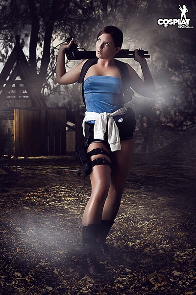 Gogo in Jill Valentine from Resident Evil from Cosplay Erotica