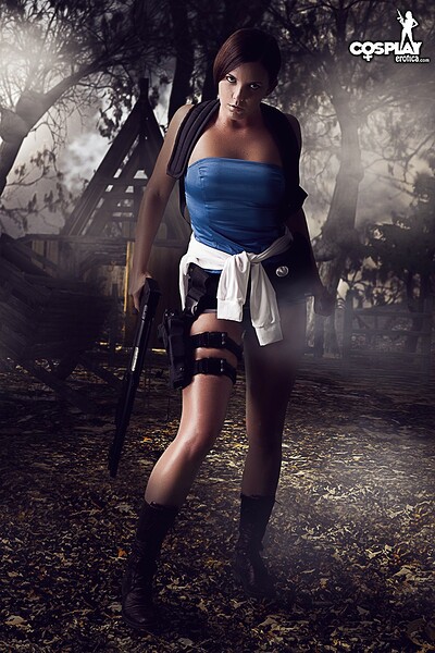 Gogo in Jill Valentine from Resident Evil from Cosplay Erotica