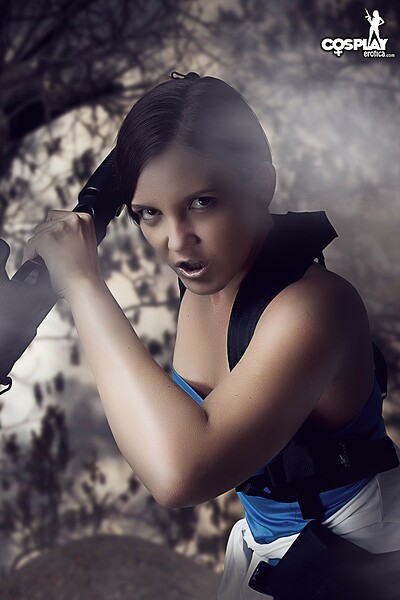 Gogo in Jill Valentine from Resident Evil from Cosplay Erotica