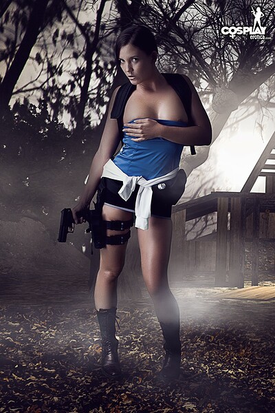 Gogo in Jill Valentine from Resident Evil from Cosplay Erotica