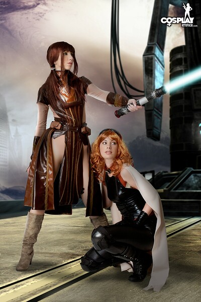 Angela and Marylin in Bastila from Shan from Cosplay Erotica