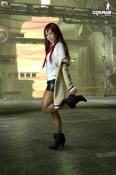 Devorah in Kurisu Makise from Steins Gate from Cosplay Erotica