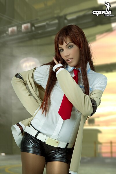 Devorah in Kurisu Makise from Steins Gate from Cosplay Erotica