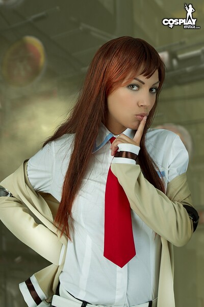 Devorah in Kurisu Makise from Steins Gate from Cosplay Erotica