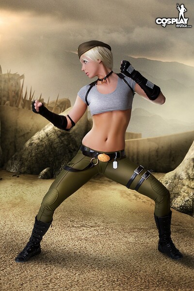 Kyra in Sonya from Mortal Kombat from Cosplay Erotica