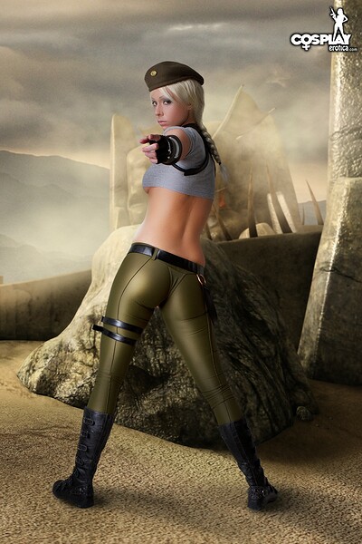 Kyra in Sonya from Mortal Kombat from Cosplay Erotica