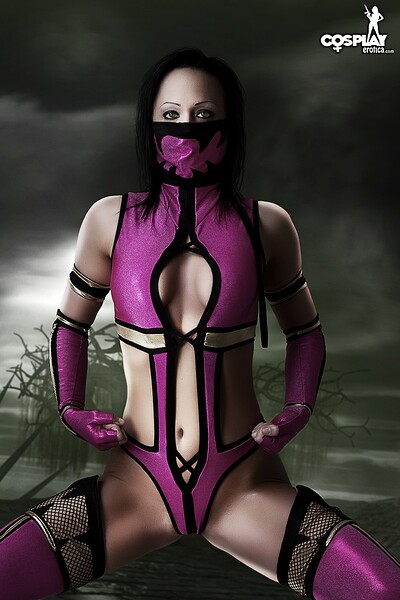 Kyra in Mileena from Mortal Kombat from Cosplay Erotica