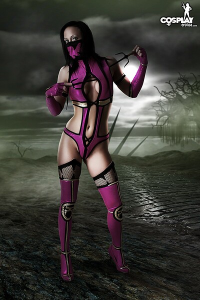 Kyra in Mileena from Mortal Kombat from Cosplay Erotica