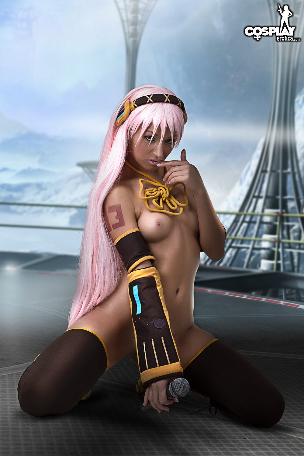 Brownie Nude in Megurine Luka from Vocaloid - Free Cosplay Erotica Picture  Gallery at Elite Babes