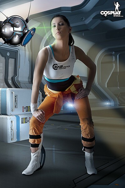 Anne in Chell from Portal from Cosplay Erotica