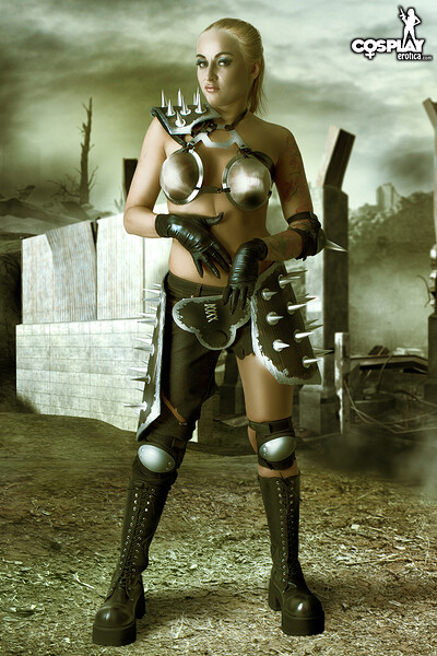 Kayla in Raider from Fallout from Cosplay Erotica