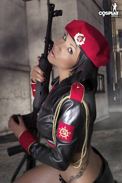 Mea Lee in Natasha Volkova from Command and Conquer from Cosplay Erotica