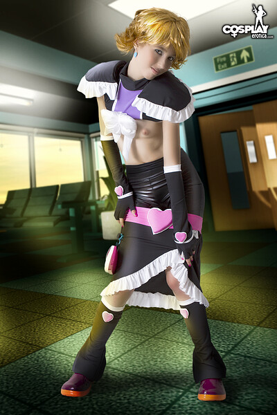 Stacy in Cosplay Erotica set Cure Black