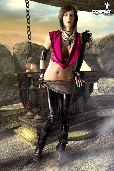 Tina in Morrigan from Dragon Age from Cosplay Erotica