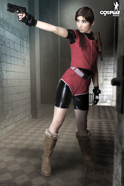 Stacy in Claire from Resident Evil from Cosplay Erotica