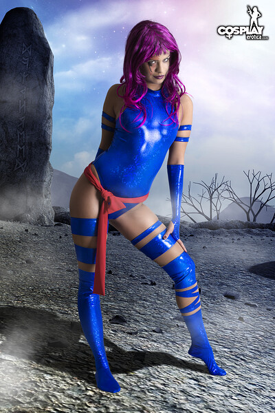 Ginger in Psylocke from X-Men 3: The Last Stand from Cosplay Erotica