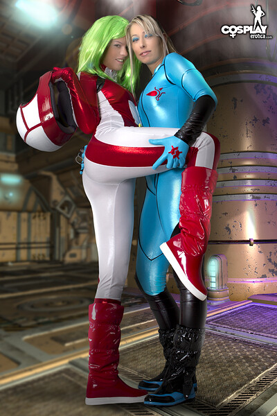 Ginger and Sandy Bell in Miriya from Robotech from Cosplay Erotica