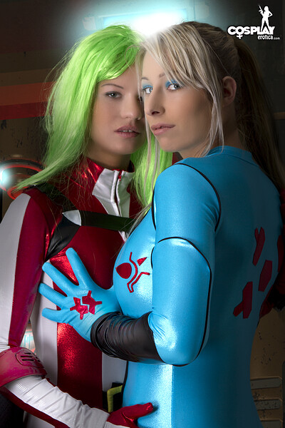 Ginger and Sandy Bell in Miriya from Robotech from Cosplay Erotica