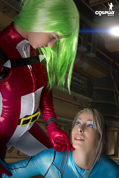 Ginger and Sandy Bell in Miriya from Robotech from Cosplay Erotica