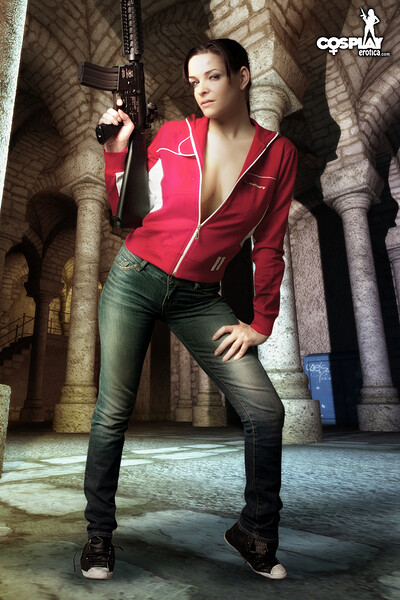 Cirmy in Cosplay Erotica set Zoey from Left 4 Dead