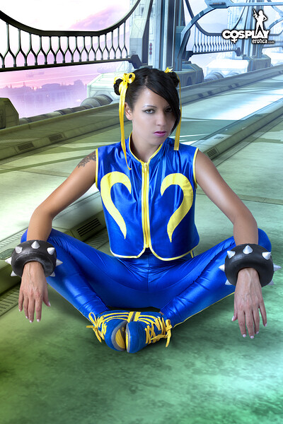 Mea Lee in Chun Li from Street Fighter from Cosplay Erotica