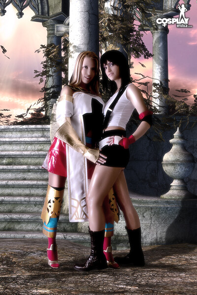 Analia and Nayma in Ashe, Tifa from Final Fantasy from Cosplay Erotica