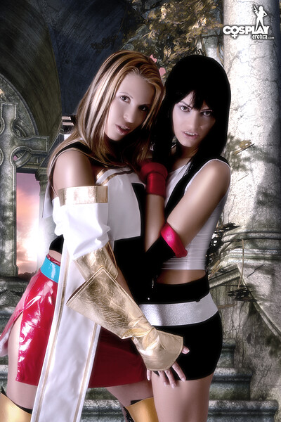 Analia and Nayma in Ashe, Tifa from Final Fantasy from Cosplay Erotica