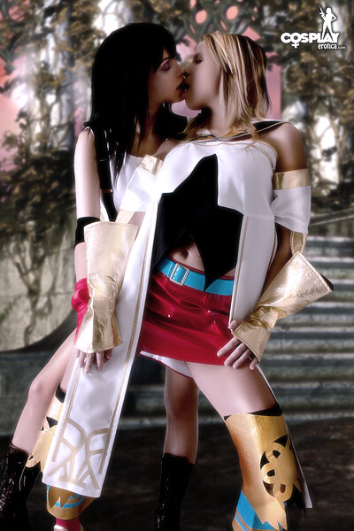 Analia and Nayma in Ashe, Tifa from Final Fantasy from Cosplay Erotica