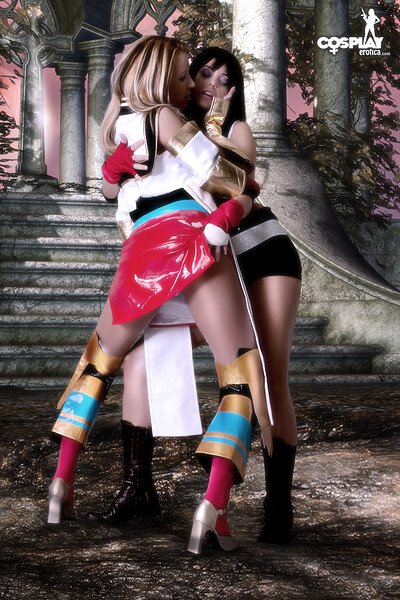 Analia and Nayma in Ashe, Tifa from Final Fantasy from Cosplay Erotica