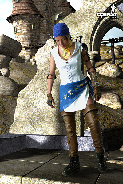 Mea Lee in Isabela from Dragon Age 2 from Cosplay Erotica