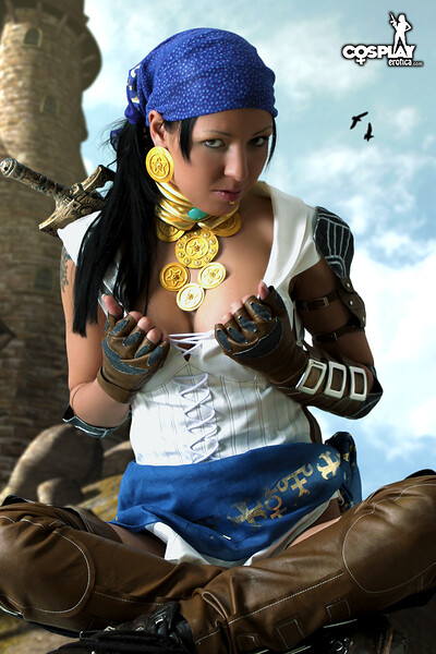 Mea Lee in Isabela from Dragon Age 2 from Cosplay Erotica