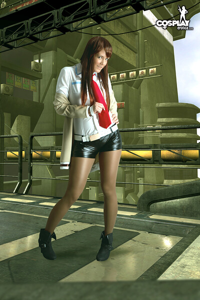 Gogo in Kurisu Makise from Steins Gate from Cosplay Erotica