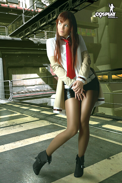 Gogo in Kurisu Makise from Steins Gate from Cosplay Erotica