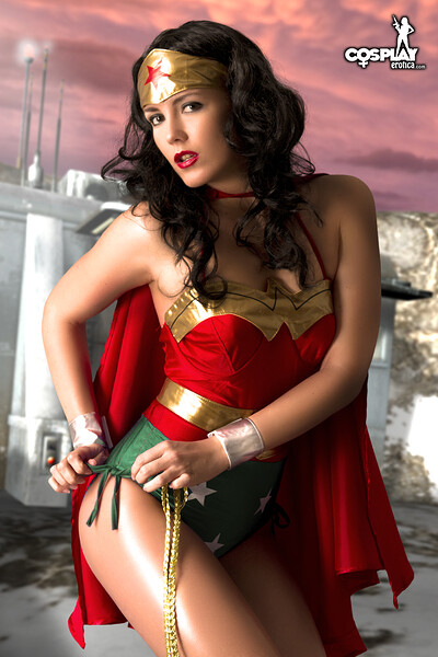 Gogo in Wonder Woman from All Star Comics 8 from Cosplay Erotica