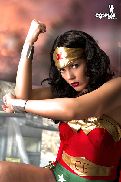 Gogo in Wonder Woman from All Star Comics 8 from Cosplay Erotica