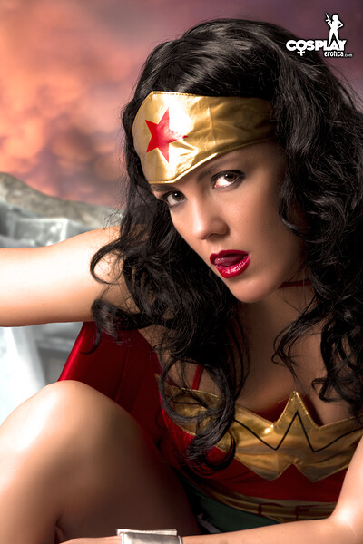 Gogo in Wonder Woman from All Star Comics 8 from Cosplay Erotica