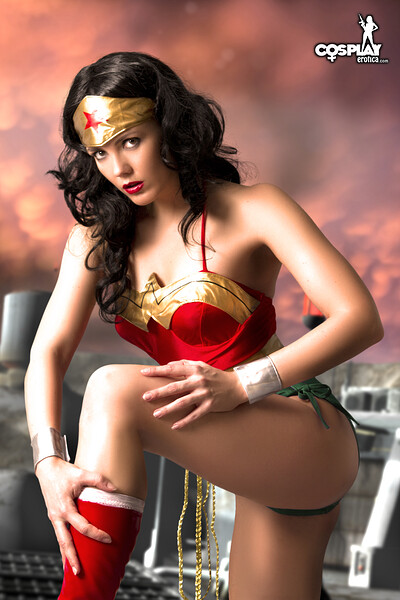 Gogo in Wonder Woman from All Star Comics 8 from Cosplay Erotica