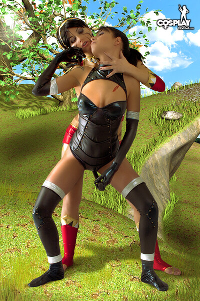 Mea Lee and Nayma in Buki from Sudeki from Cosplay Erotica
