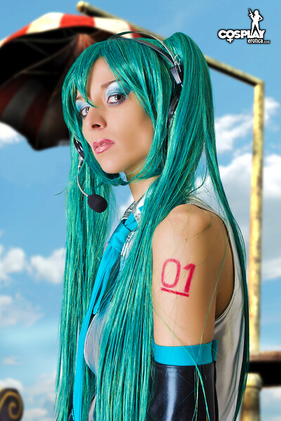Lana in Hatsune Miku from Vocaloid from Cosplay Erotica