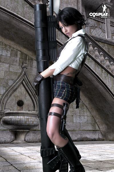 Mea Lee in Cosplay Erotica set Lady from Devil May Cry