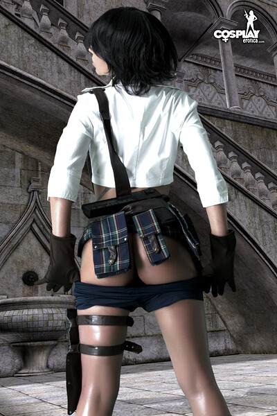 Mea Lee in Lady from Devil May Cry from Cosplay Erotica