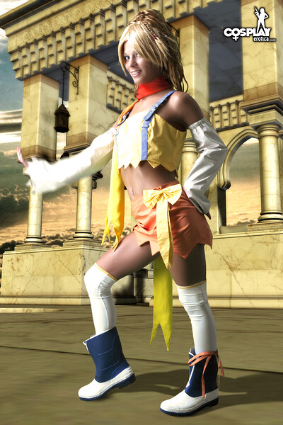 Melane in Rikku from Final Fantasy from Cosplay Erotica