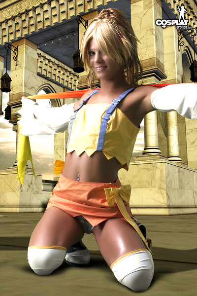 Melane in Rikku from Final Fantasy from Cosplay Erotica